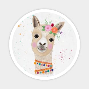 Llama Lady Magnet